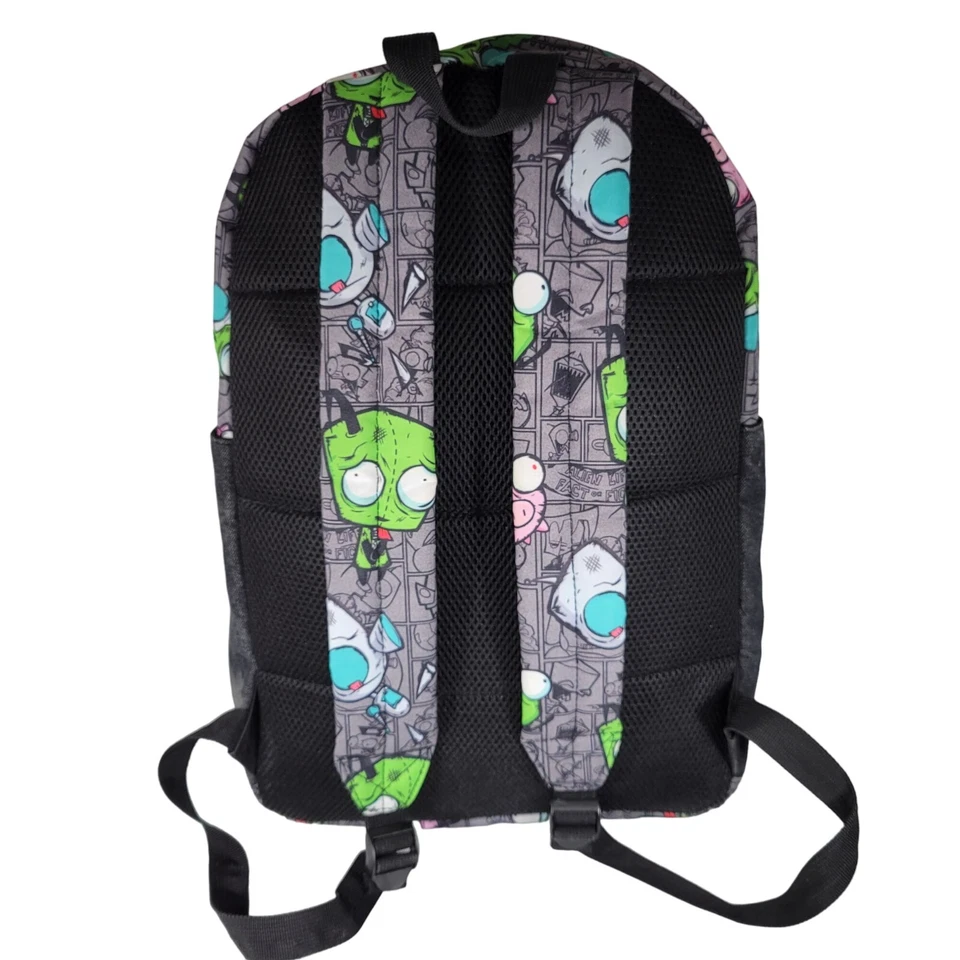 Nickelodeon Invader Zim 18" Mochila Parche Gir 'l'Il Destroy You' Cerdo Difícil de Encontrar Raro Foto 4 de 4