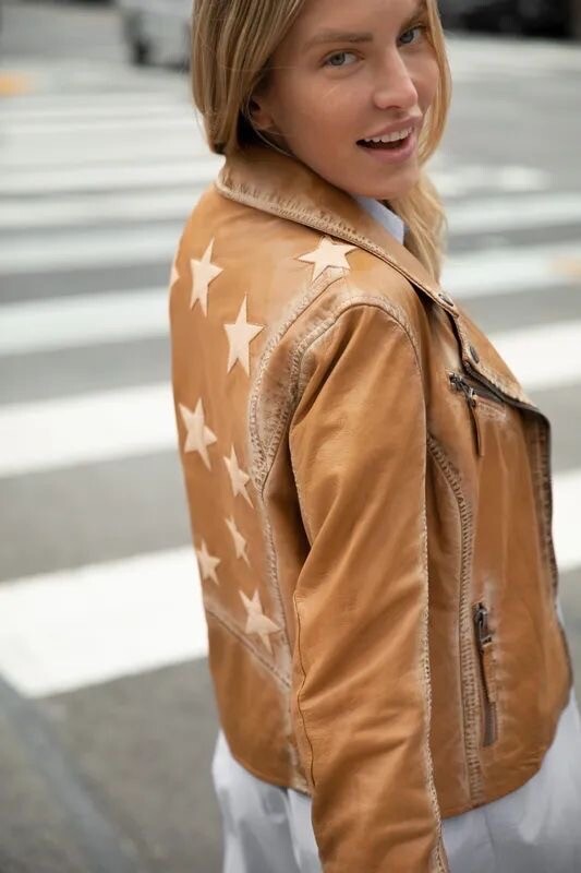 Free People Christy Moto Jacket by Mauritius Size 8 $350 image 2