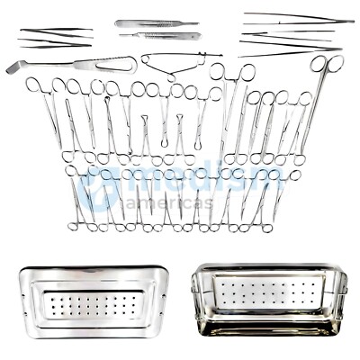 Appendectomy & Hernia Surgical Instruments Kit with Instruments Box 40 ...