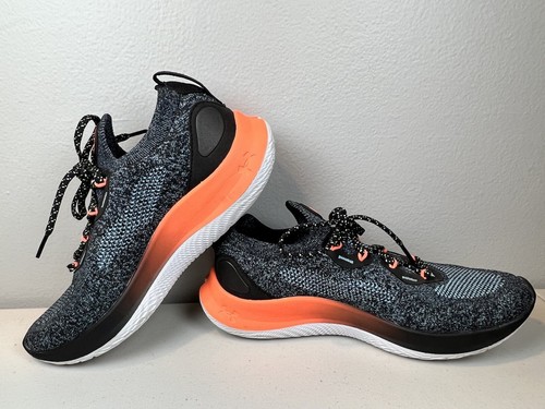 Under Armour Curry Flow Go Glow Black Fresco Blue Men 7.5 /Women 9 3025878-001 - Picture 15 of 19