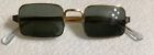 1950’S Metal Eyeglass Frame 1/10 12Kgf, Rectangular Lens Shape, Size46-20