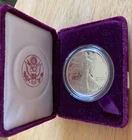 1990-S Proof American Silver Eagle Dollar in US Mint Holder, No box or COA