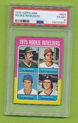 1975 Topps MINI Rookie Infielders - Keith Hernandez  Phil Garner +2 (#623)