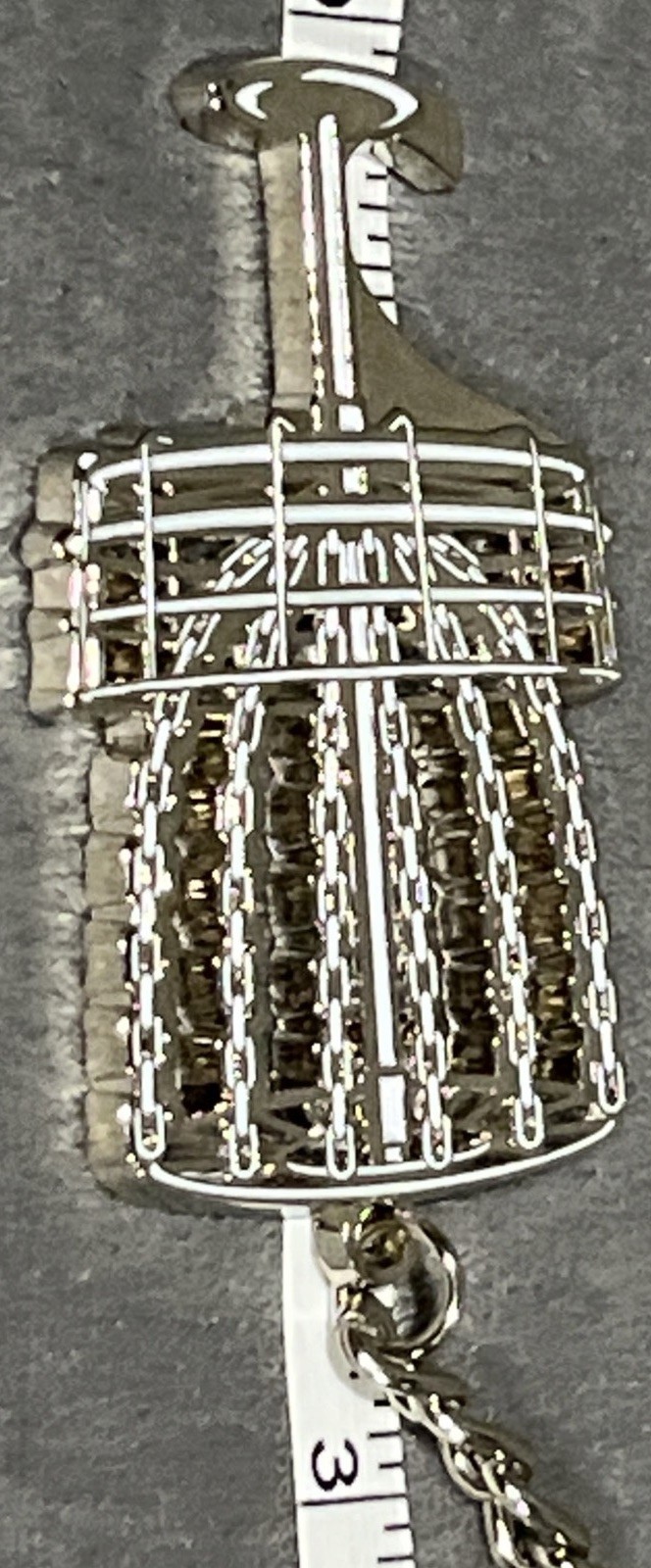 Disc Golf Silver Basket Metal Key Chain Championship Souvenir Nice Gift Present