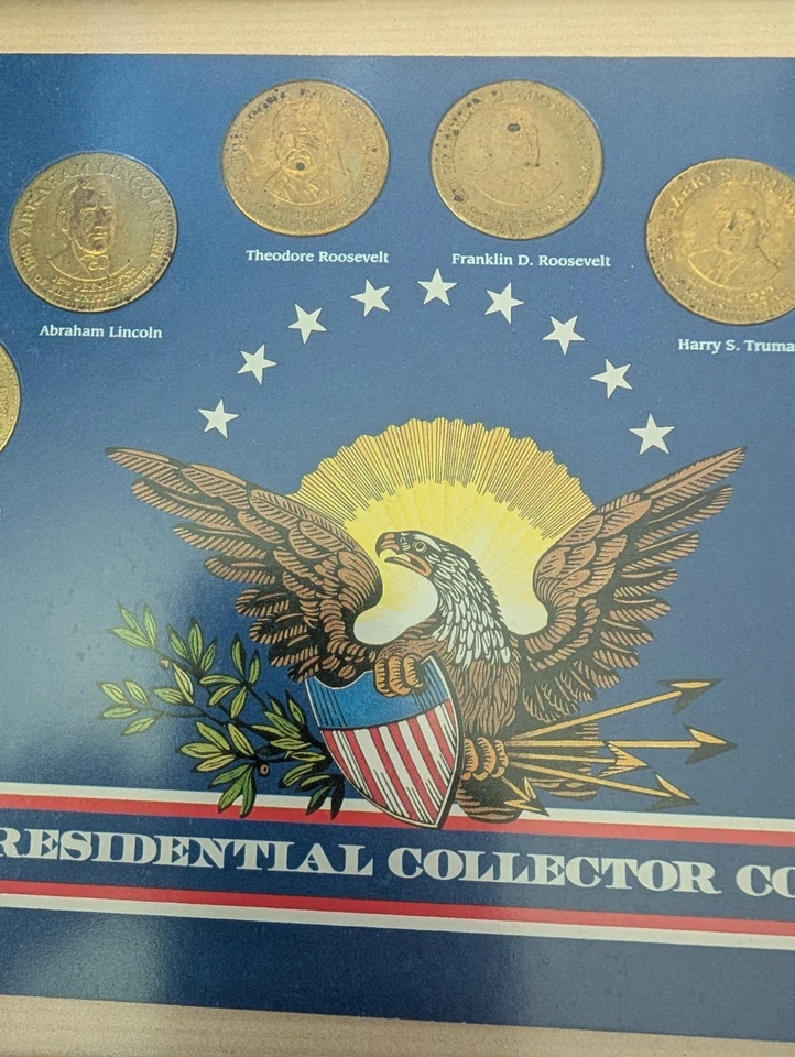 Shell Presidential Collector Coins 1990's Mail Order Gas Station Set - Image 2 of 4