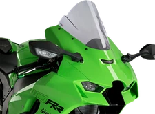 PUIG HI-TECH PARTS Race Windscreen - 12-1/2" - Smoke - Ninja ZX-10R 20541H