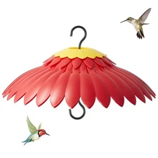 Squirrel Baffle Hummingbird Feeder Shade Cover Dome Shield Hang from Bird Fee...