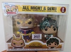 Funko Pop My Hero Academia All Might & Deku 2 Pack Funimation 2021...Box Damage