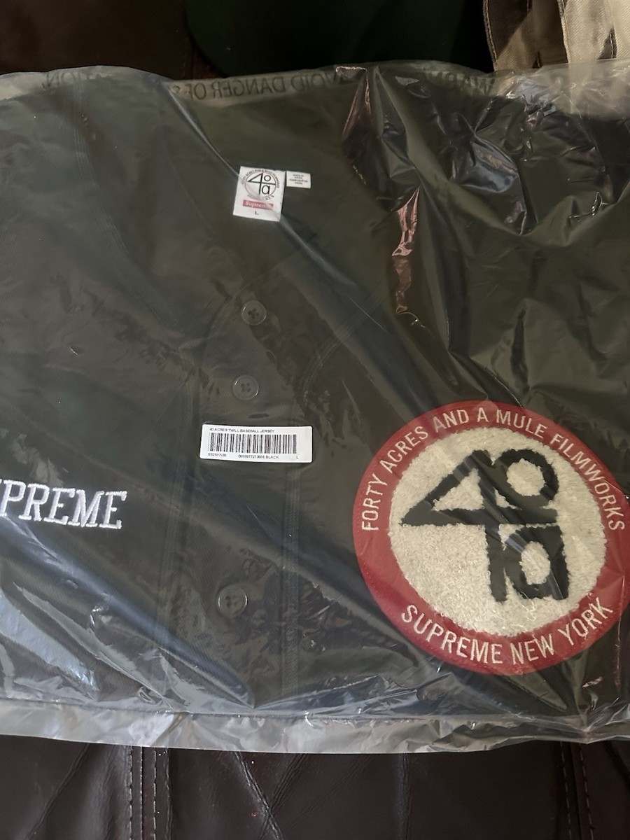 40 Acres Twill Baseball Jersey Supreme | eBay