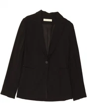 LOUISE KENNEDY Womens 1 Button Blazer Jacket EU 34 XS Black CO31