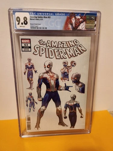 Amazing Spider-Man #63 CGC 9.8 Marvel Comics Weaver Variant Cover Spider-Man