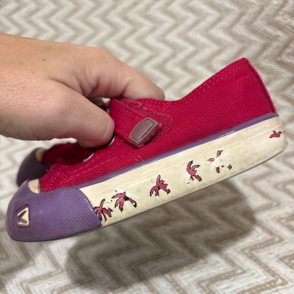 Keen Toddler Girls Coronado Print Shoes Sneakers Red Purple Size 7 - Image 4 of 4