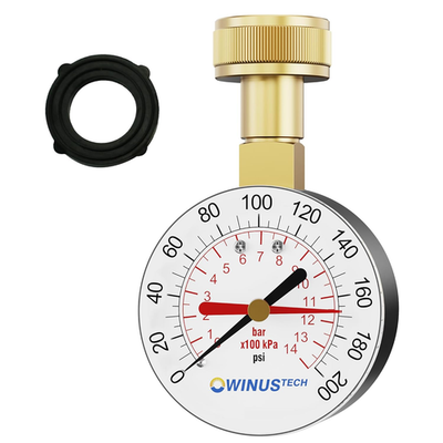 #ad #ad Water Pressure Gauge 3 4quot; Female0 200 PSI Pressure Gauge Water Pressure Test Ga $9.18