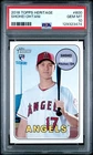 2018 TOPPS HERITAGE #600 SHOHEI OHTANI ROOKIE RC PSA 10