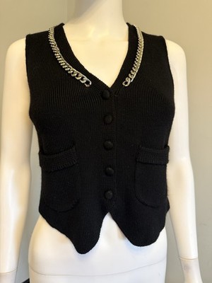 ZARA Limited Edition A/W 2020 Collection: 08 Chain 100% Wool Knit Vest Small Siz