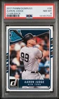 2017 Donruss Aaron Judge #38 *RARE* Cyan Back Rookie Card PSA 8 NM-MINT