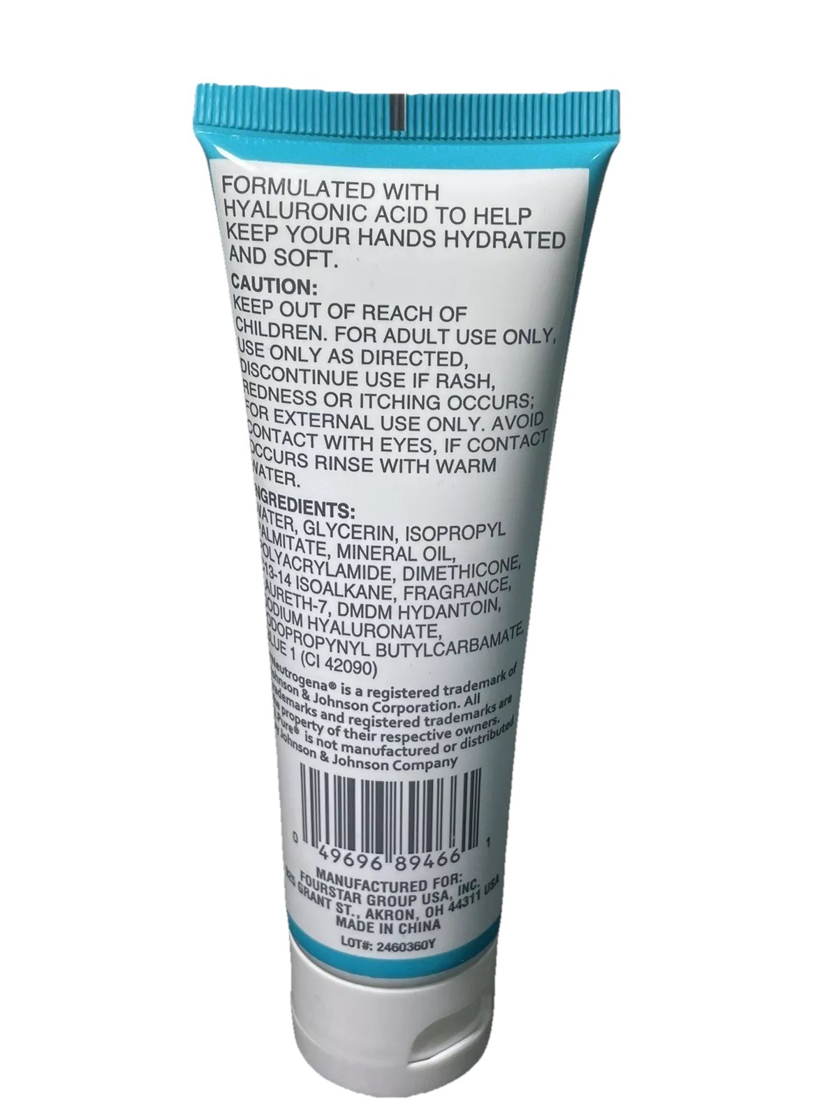 B Pure Hydrating Hand Gel Cream Hyaluronic Acid compare to Neutrogena New 3 oz.