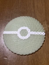 Glow in the Dark Perler Bead Poké Ball Art Fuse Beads