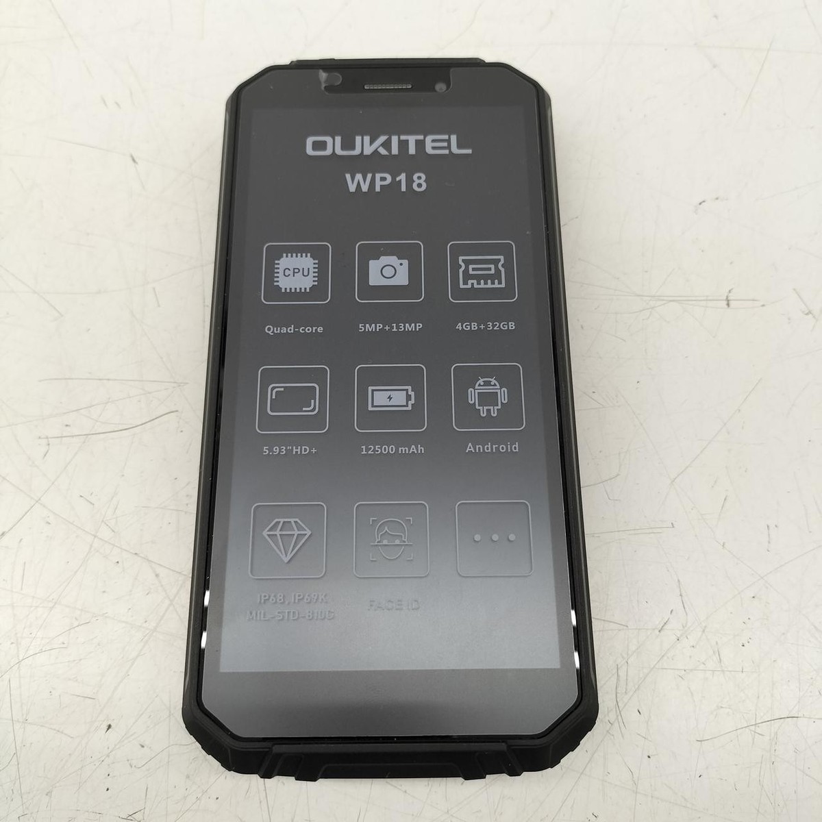 美品　スマホ　OUKITEL WP18 Amazon | OUKITEL WP18 SIM フリー スマホ 本体 防水防塵耐衝撃
