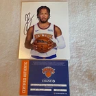2022 Jalen Brunson Signed New York Knicks Original Basketball & COA Photo 8x10