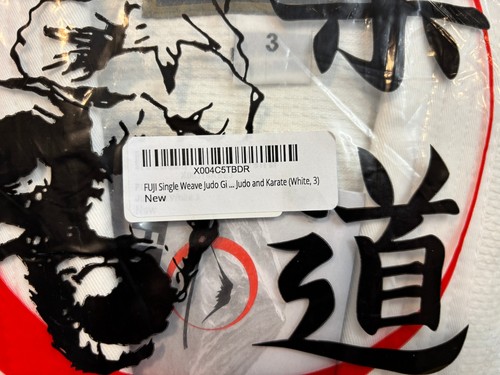 Fuji Single Weave Judo Gi White Size 3 - Brand New Martial Arts Uniform - Picture 2 of 5