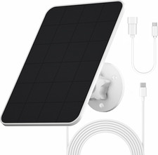Rhorawill Solar Panel for Eufy Camera, Security Camera, 5V 4W Solarpanel for ...