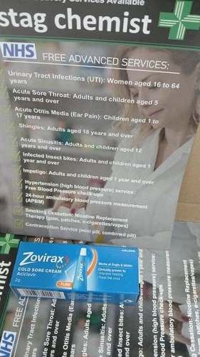 Zovirax - Cold Sore Relief Treatment Cream - 2g Tube