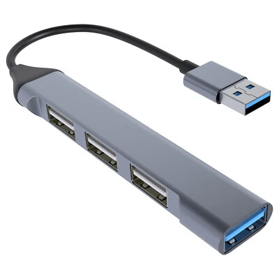 MMOBIEL Ultradünner 4Port USB 3.0/2.0 Data Hub für MacBook iMac Surface Notebook - Bild 1 von 4