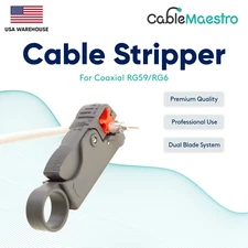 Coaxial Cable Stripper Wire Coax Cutter Stripping Tool Jacket RG59 RG6 RG11 RG58