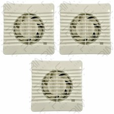 Image of 3 x Manrose FLAT100T Axial Extractor Fans 100 mm / 4 Inch (Timer Model)