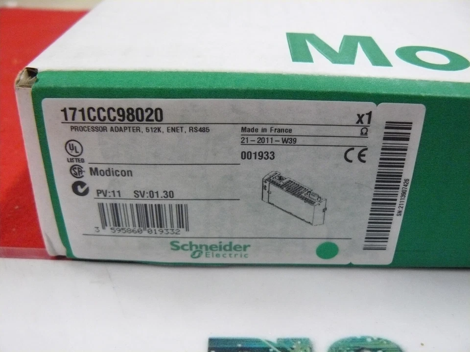 171CCC98020 FACTORY NEW SEALED! Modicon Ethernet CPU 171-CCC-980-20 - Image 2 of 3