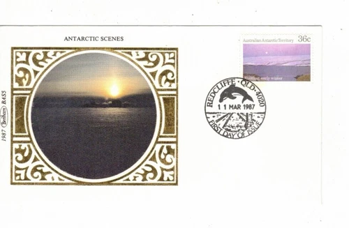 Australia Antarctic Territory 1987 36c Winter on BENHAM FDC,cds REDCLIFFE Qld