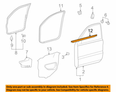 Genuine Toyota 67610-0C330-E0 Door Trim Board Genuine Toyota 67610-0C330-E0 Door Trim Board