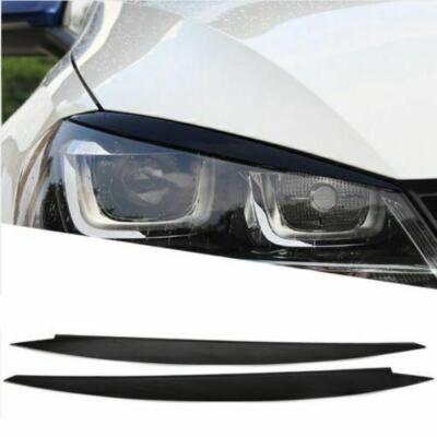 VW Golf 7 headlight covers evil eye spoiler bezel eyelids black