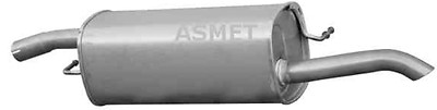 Asmet Rear Muffler End Pipe Exhaust Rear for Ford Fusion 1,4TDCi 50KW 02-12