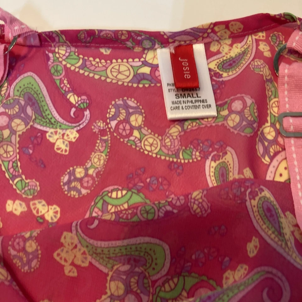 Josie 2 peças. Estampa PJ’s, S. Sheer Paisley. Excelente estado - Imagem 4 de 4