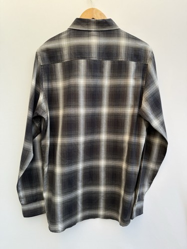 Firetrap Check Shirt Long Sleeve Button Down Charcoal Mens Large RRP £43.99 - Picture 11 of 13