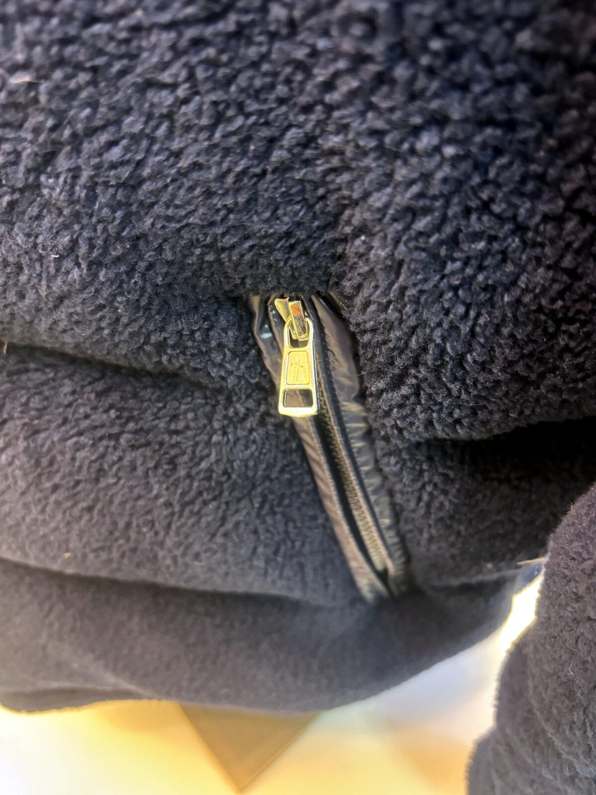 MONCLER Michon Quilted Sherpa and Nylon Down Jacket Sz. 7 ~ Approx. XL 2XL