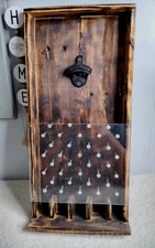 Wooden Handmade Beer Cap, Soda Top Opener Pinko Game Man Cave Decor 22"×10"