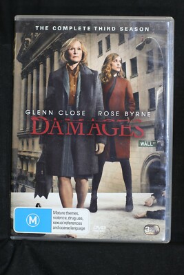 Damages : Season 3 (DVD, 2010, 3-Disc Set) - R4 - Preowned