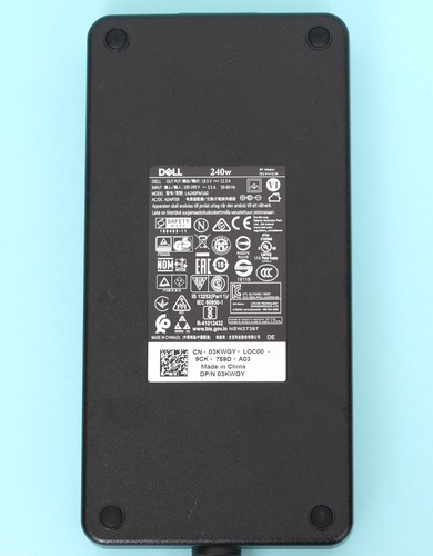 Genuine Dell WD19DC USB C Performace Laptop Docking Station w/ Original 240W PSU - Picture 6 of 6