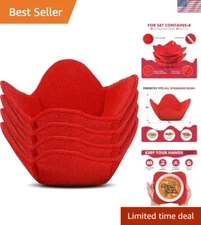 Microwave-Safe Bowl Huggers Set of 4 - Stylish and Practical for Hot Dishes