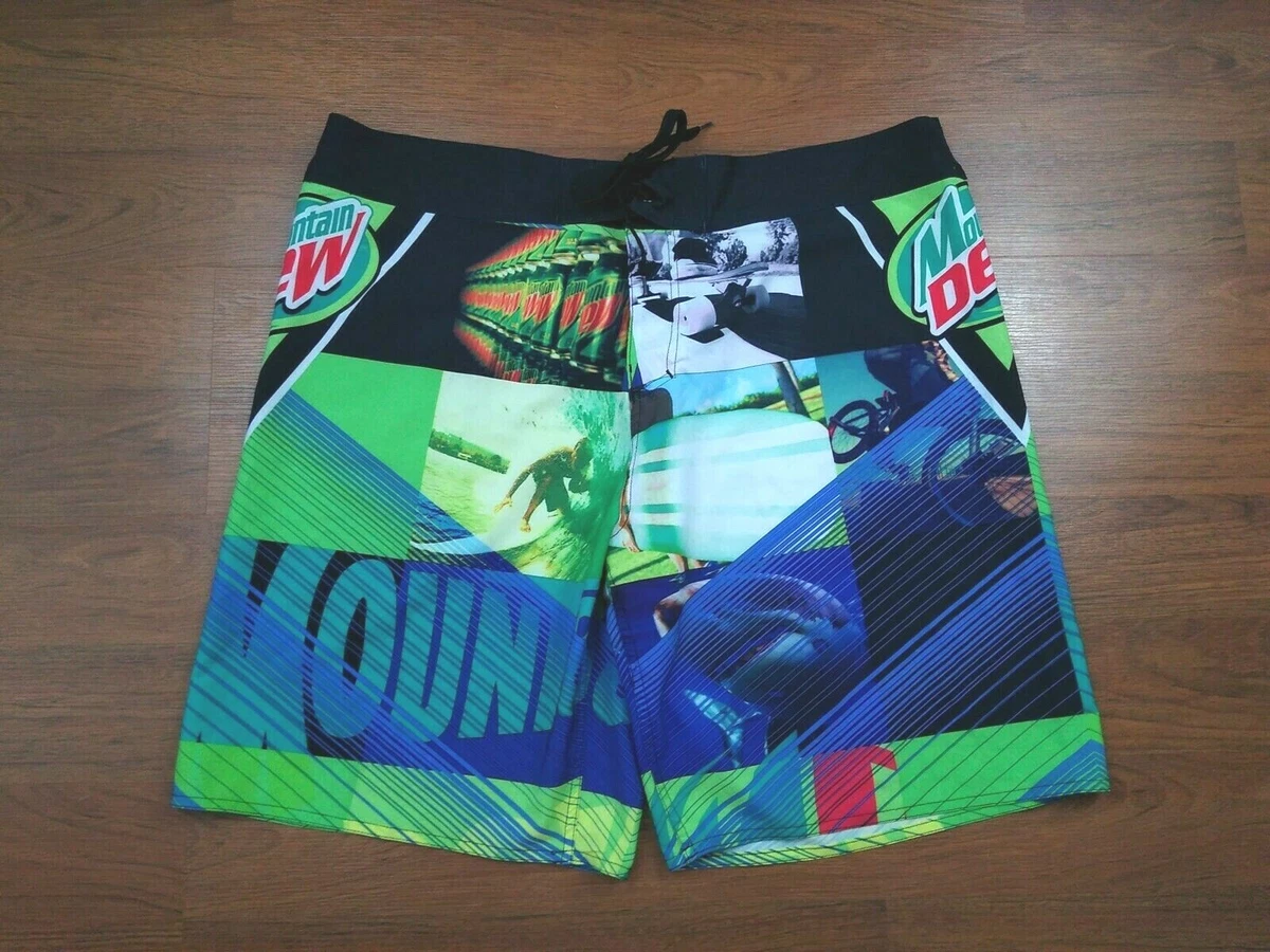 Mountain dew swim trunks sale