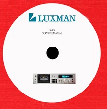 Service manual for Luxman audio cassette by model on 1 dvd in pdf format
