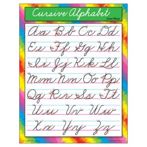 Modern Cursive Alphabet Chart