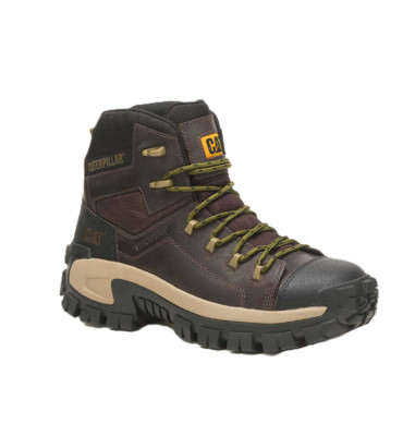 Caterpillar Men's Invader Hiker Waterproof Composite  Work Boot Coffee P91541 i