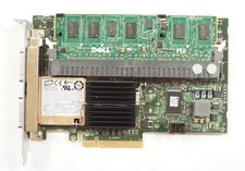 Dell J155F Perc 6E SAS RAID Controller Card w/ Battery KR174