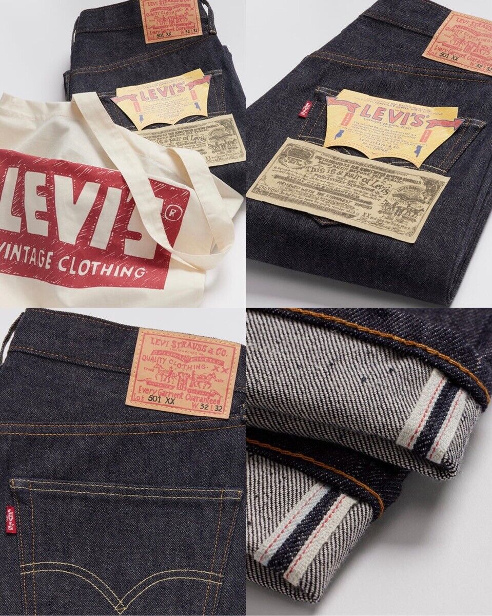 LEVI'S 1955 501 Hand Drawn Jeans Indigo Rinse Limited LEVI'S 1955 501 Hand Drawn Jeans Indigo Rinse Limited