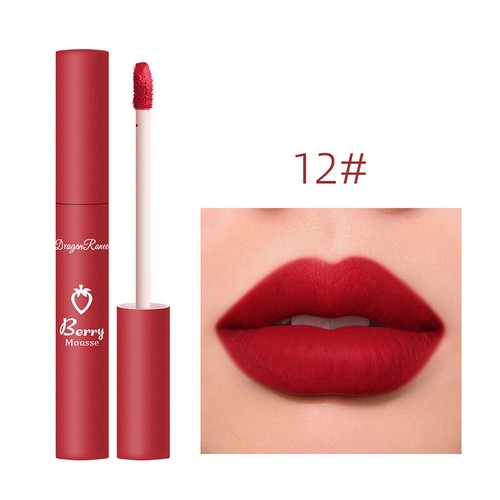 Lipstick Lip Gloss Velvet Matte Moisturizing Colorfast Lasting Lip Glaze Make Up - Picture 18 of 24