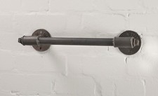 Industrial Vintage Towel Rail Made From Pipe Fittings - Tee Nut Style